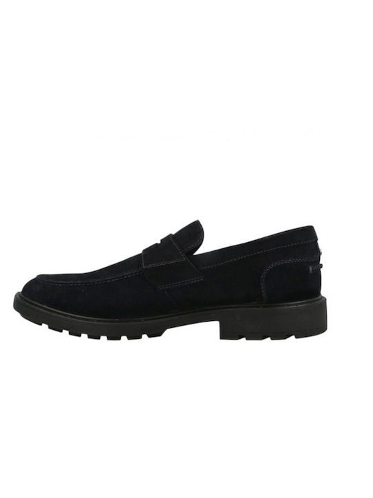 Men's Suede Moccasins Blue