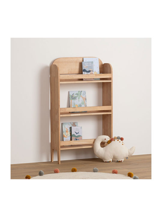 Wooden Floor Bookcase Beige 58.5x18.5x100cm