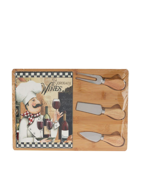Zaros Wooden Cheese Serving Platter 30.5x21.5x1.2cm