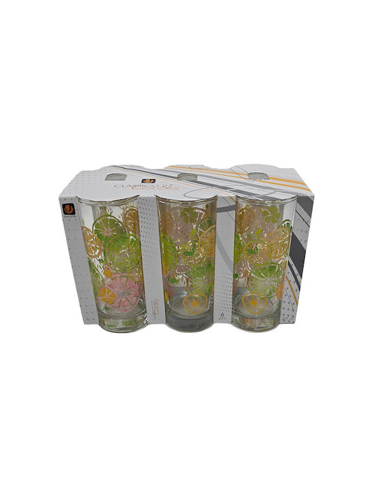 Uniglass Set Gläser Wasser / Kaffee/Freddo aus Glas 6Stück