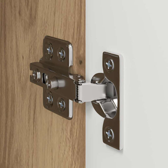 Hängeschrank fürs Wohnzimmer aus Spanplatte in Walnuss 30x31x60 cm