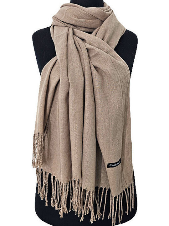 Frauen Wollschal Beige