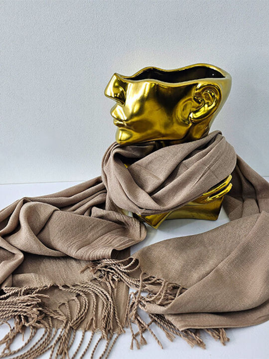 Frauen Wollschal Beige