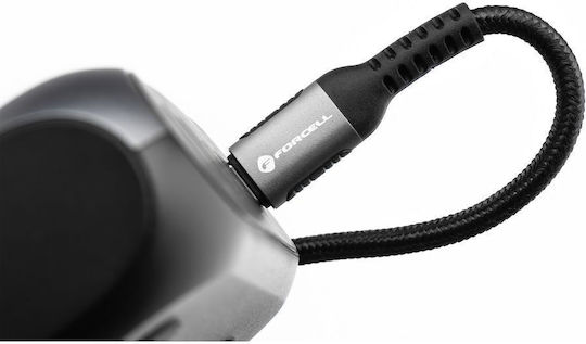 Forcell USB 2.0 Cable USB-C male - USB-A 66W Black 0.5m