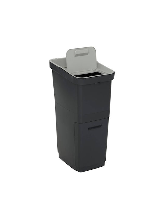 5Five Abfalleimer Recycling Kunststoff Schwarz 39.2x29x39cm 1Stück