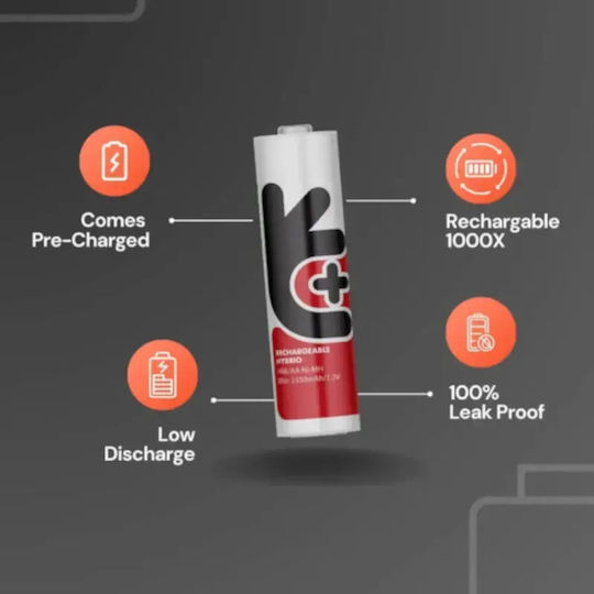 Uniross Aa 2500 Hybrio Rechargeable Battery 2pcs