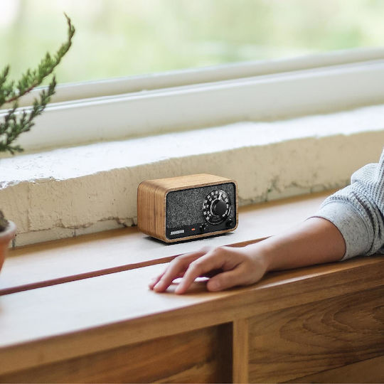 Sangean WR-8 Φορητό Ραδιόφωνο Επαναφορτιζόμενο με Bluetooth Vintage Walnut