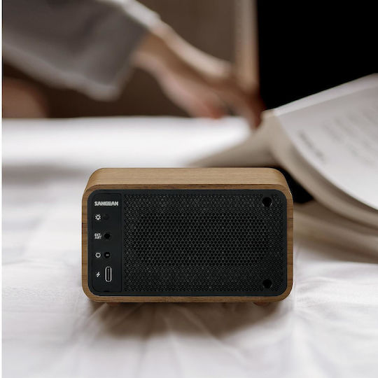 Sangean WR-8 Φορητό Ραδιόφωνο Επαναφορτιζόμενο με Bluetooth Vintage Walnut
