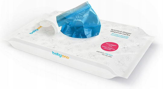 Babyono Replacement Bags for Bin Blue 100 Pieces