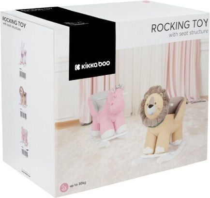 Kikka Boo Lion Κουνιστό Παιχνίδι Lion για 12+ μηνών για Βάρος έως 30kg Μπεζ