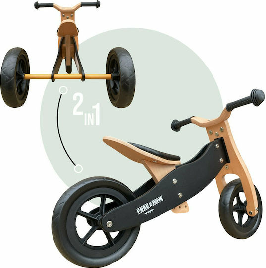FreeOn Bicicletă de Echilibru pentru Copii Rider Plus Alb