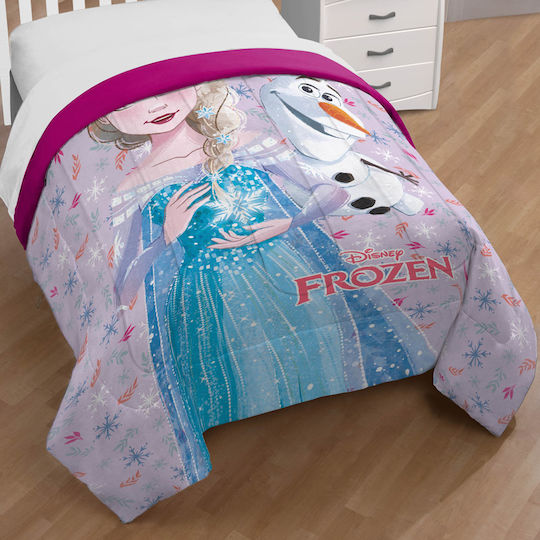 Disney Pătură pentru copii Single cu Umplutură Microfiber Frozen 45 Lilac Lilac 160x240buc