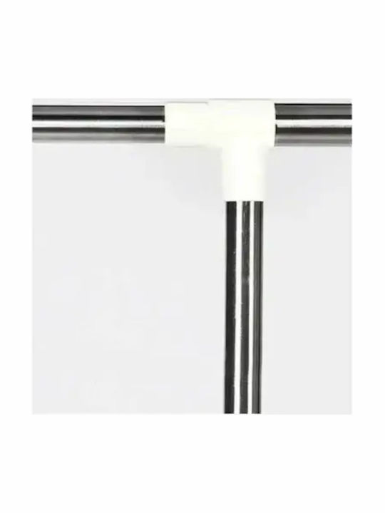 Rollbar Kleiderständer Silber 125x43x142cm
