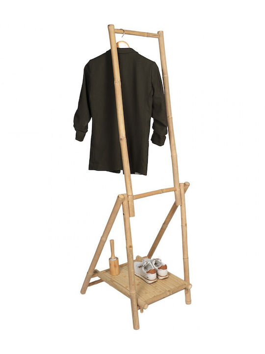 Atmosphera Κρεμάστρα Δαπέδου από Bamboo Μπεζ 60x56x176cm