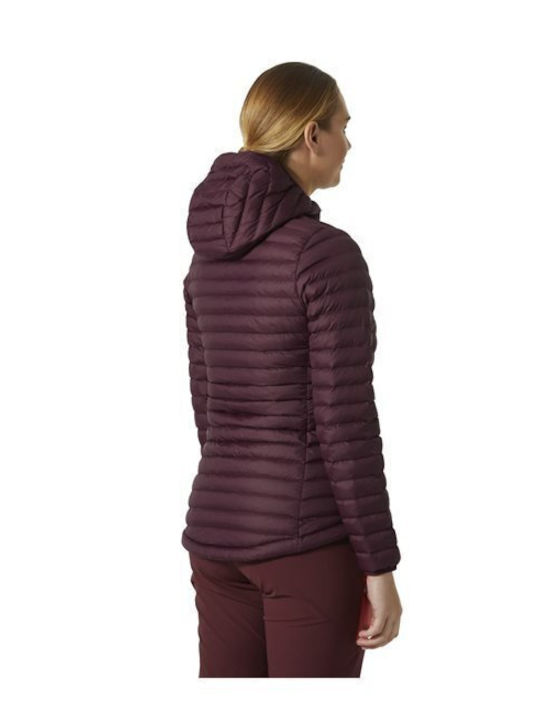 Sirdal Women's Lifestyle Jacket for Winter with Hood Burgundy