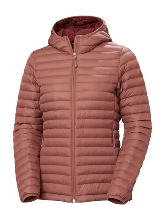 Sirdal Women's Lifestyle Jacket for Winter with Hood Burgundy