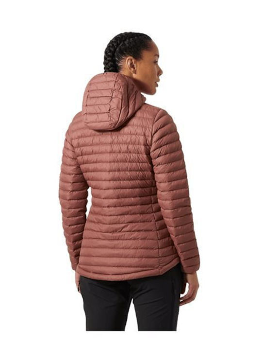 Sirdal Women's Lifestyle Jacket for Winter with Hood Burgundy