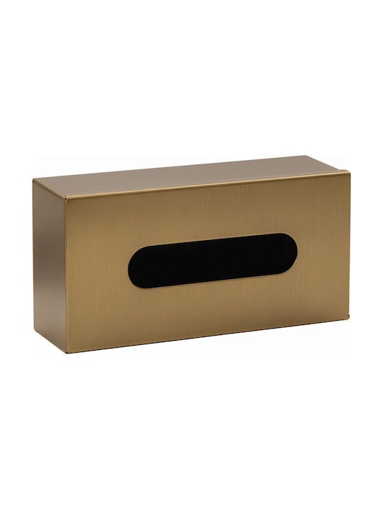 Bronze Art Metallic Tissue Holder Silver 25x13x8cm 57Z8-41