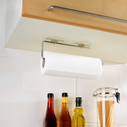 Wenko Metallic Paper Towel Holder Silver 30x8.5cm twm_447655