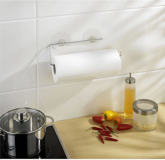 Wenko Metallic Paper Towel Holder Silver 30x8.5cm twm_447655