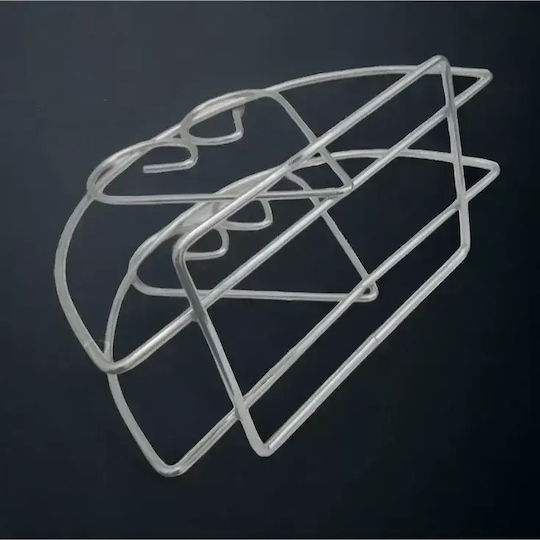 Tpster Suport pentru șervețele Metalică Argintiu 13x6x7cm 36292