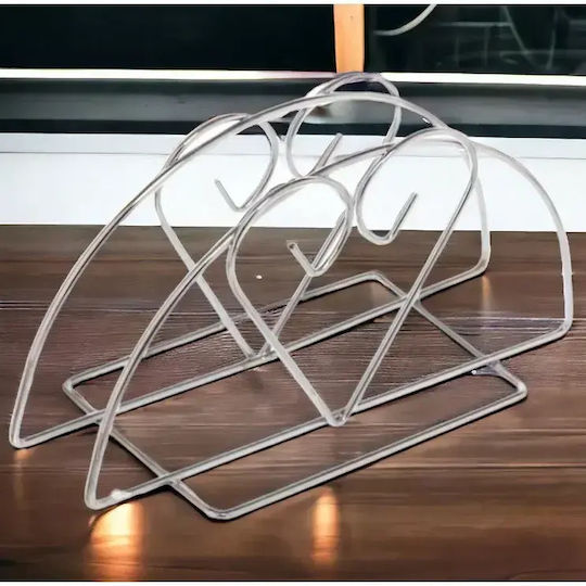 Tpster Suport pentru șervețele Metalică Argintiu 13x6x7cm 36292