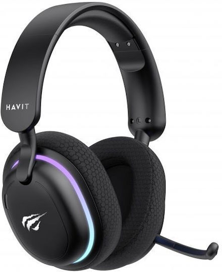 Havit Fuxi H7 Over Ear Gaming Headset με σύνδεση Bluetooth Λευκό