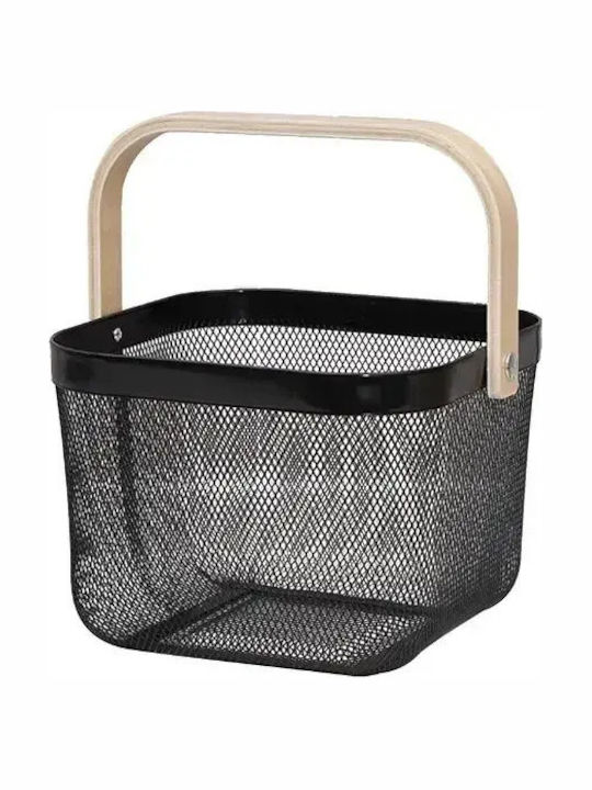 eBest Storage Basket Black 24x24x17cm 1pcs