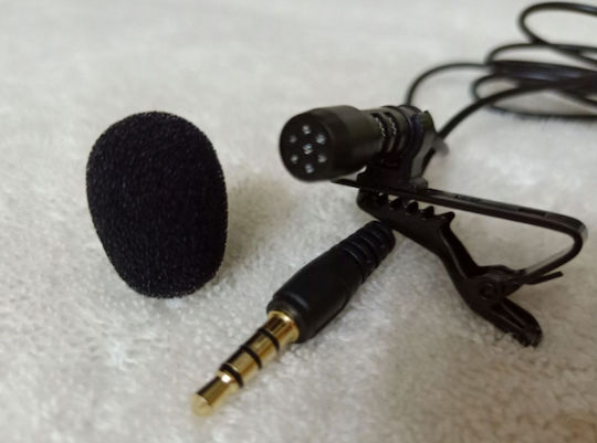 Naxius MIC-10 Δυναμικό Microfon 3.5mm Πέτου, Clip On pentru Vocale