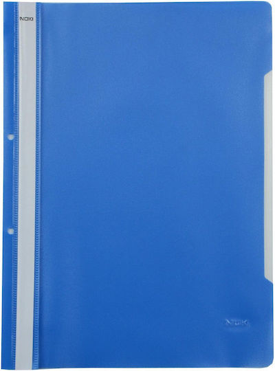 Noki Plastic Folder Spine Holes 50 Pcs Set Blue