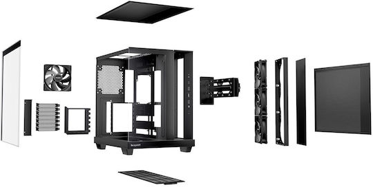 Be Quiet Light Base 500 Gaming Midi Tower Кутия за Компютър със Страничен Прозорец Черна