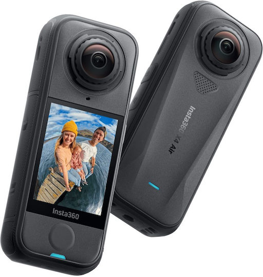 Insta360 X4 Action Camera 8K 360° Capture Underwater Starter Bundle with Touch Screen 2.5" and Wi-Fi Black