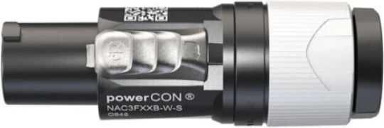Neutrik Βυσμα Τροφ.ac Εξοδου Προεκτ >6-12 Mm Γκρι Nac3fxxb-w-s