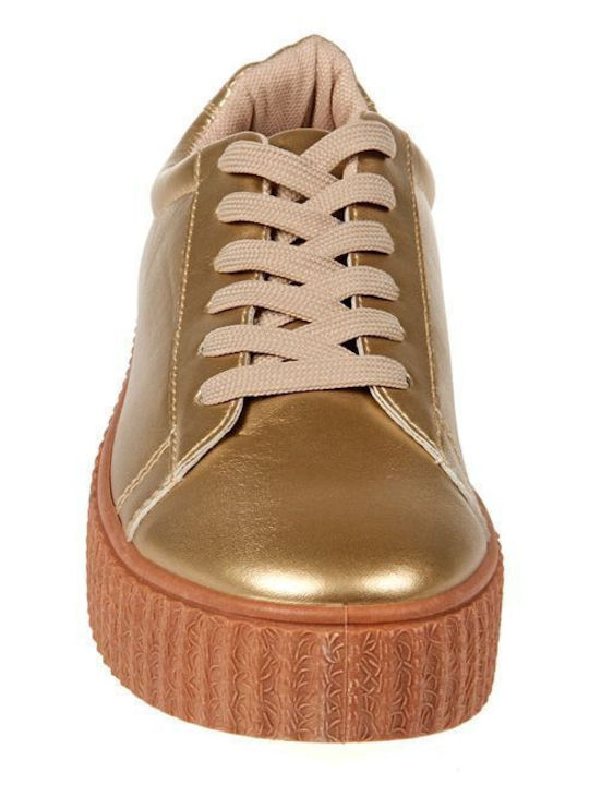 Damen Sneakers Gold