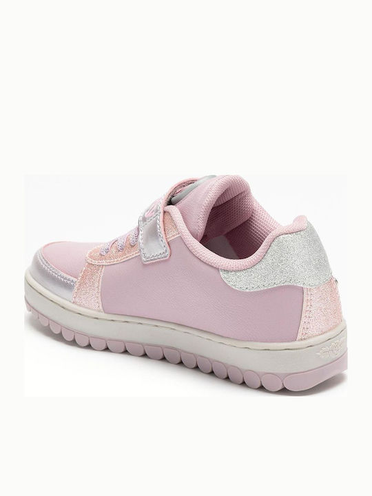 Mille Stelle Kids Sneakers with Scratch & Lights Silver