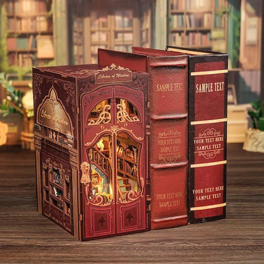 Cutebee Παιχνίδι Κατασκευών Book Nook Kit Library of Wisdom DIY