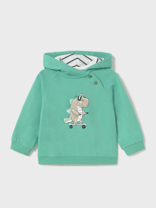 Kinder-Sweatshirt mit Kapuze und Taschen Mint Play