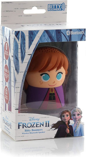 Bitty Boomers Disney: Frozen - Anna Ηχείο Bluetooth με Διάρκεια Μπαταρίας έως 4 ώρες Μωβ