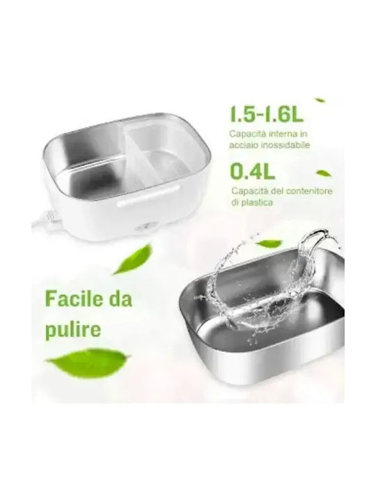 Arrango Plastic Electric Lunch Box Gray 1500ml