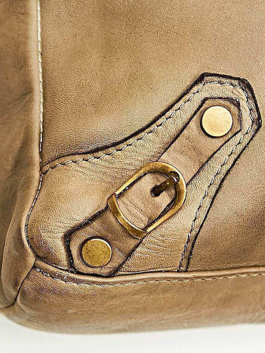 Leather Women's Bag Shoulder Tabac Brown