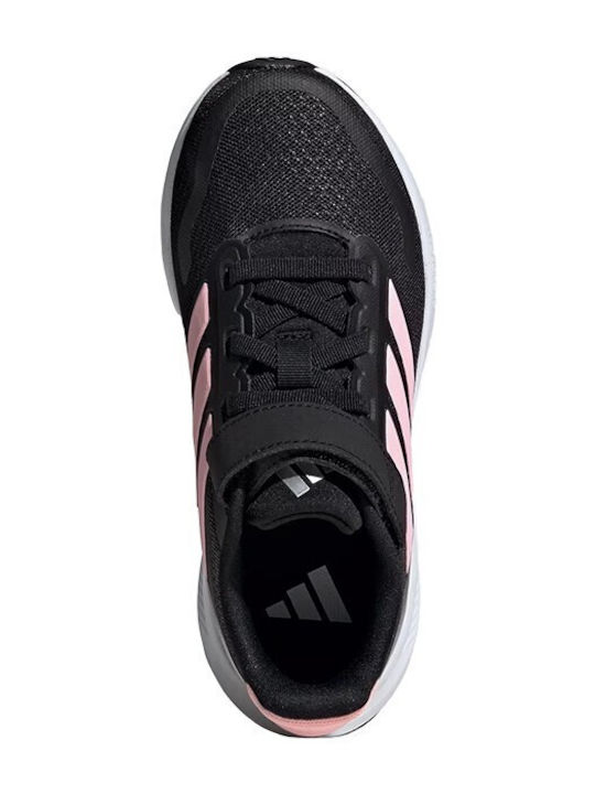 Runfalcon 5 Runfalcon 5 Kids Sports Shoes Running with Hoop & Loop Closure Core Black / Pink Spark / Silver Metallic