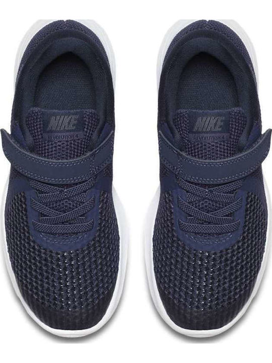 Revolution Revolution 4 Kids Sports Shoes Running with Hoop & Loop Closure Neutral Indigo / Light Carbon
