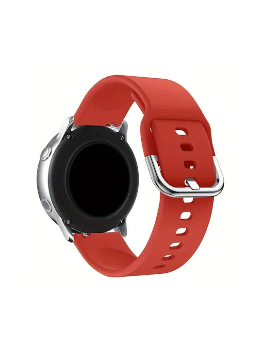 Кайшка 22мм Planet Tech Samsung Xiaomi Huawei Amazfit Garmin Смартчасовници Метална Закопчалка Червена Кайшка 22мм Planet Tech Samsung Xiaomi Huawei Amazfit Garmin Смартчасовници Метална Закопчалка Червена