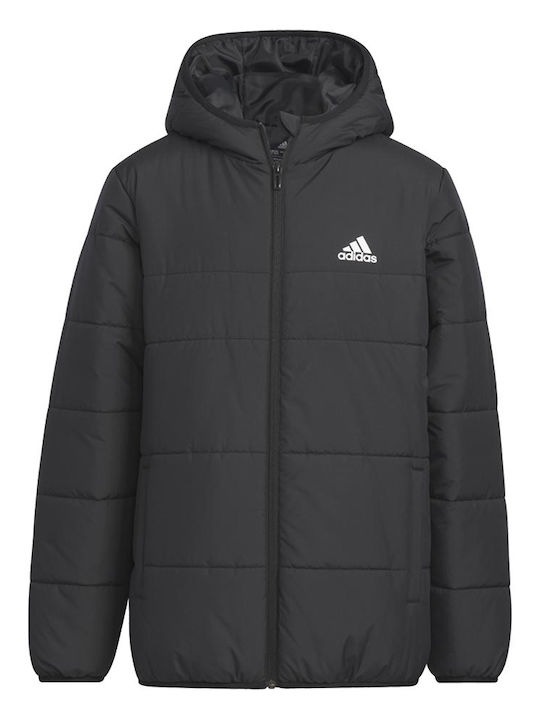 Kids' Sports Jacket Short with Hood Black