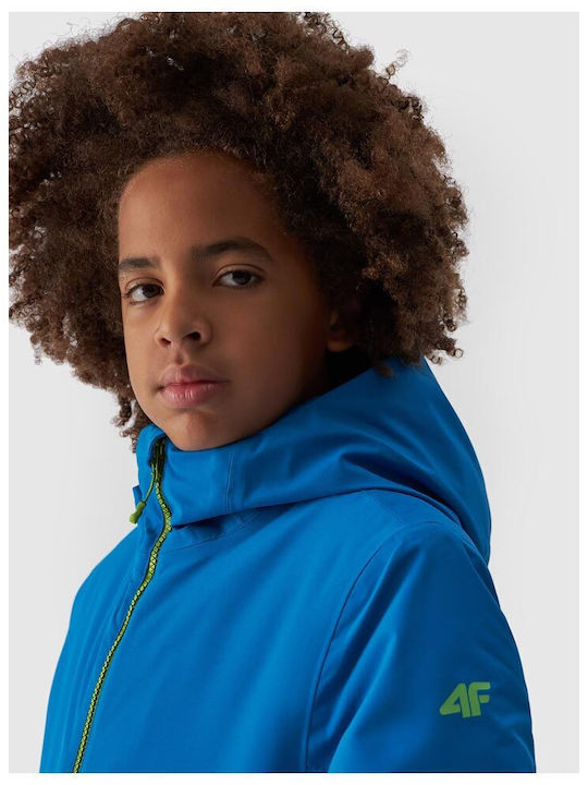 Kids' Sports Jacket with Hood Blue