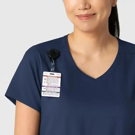 WonderWink Γυναικεία Ιατρική Μπλούζα Navy Μπλε