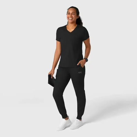 WonderWink Jogger Medizinische Hosen Schwarz
