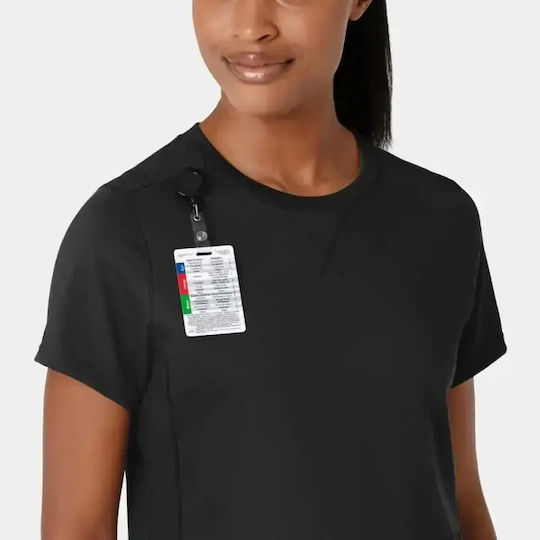WonderWink Women's Black Medical Blouse