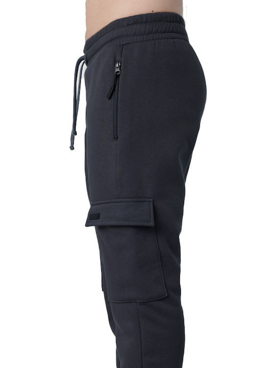 Cargo Sweatpants Trousers with Elastic Anthracite