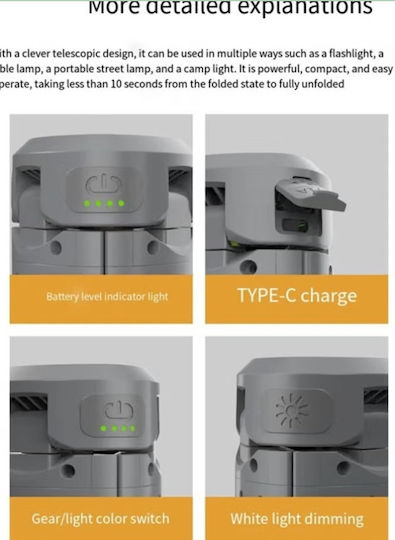 Rechargeable LED IP44 with Brightness up to 1000lm Portable
